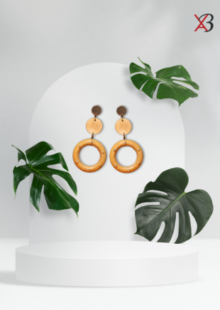 BLIXA Donut Style Round Earrings