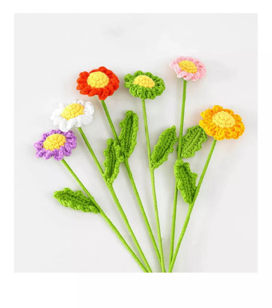 Blixa Shop Handmade Crochet Daisy Flower